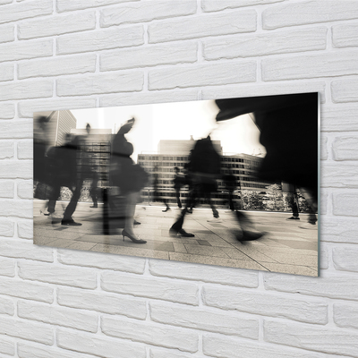 Pintura acrílica Pessoas da cidade