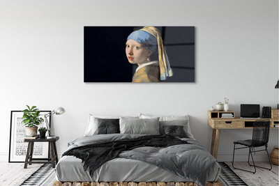Quadro acrílico Moça com Brinco de Pérola - Johannes Vermeer