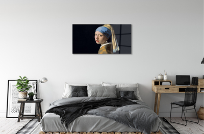 Quadro acrílico Moça com Brinco de Pérola - Johannes Vermeer