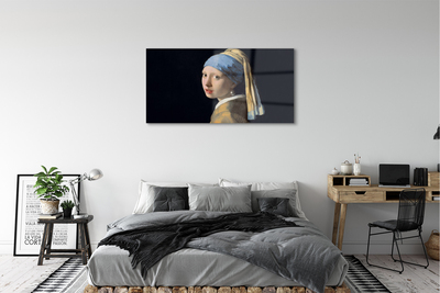 Quadro acrílico Moça com Brinco de Pérola - Johannes Vermeer