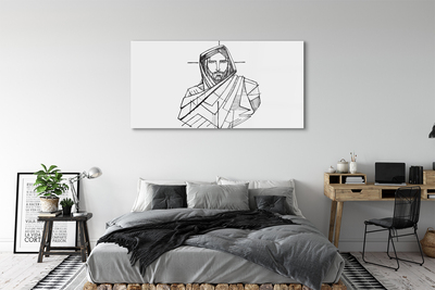 Pintura acrílica Desenho de Jesus