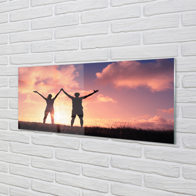 Pintura acrílica Pessoas do Ocidente