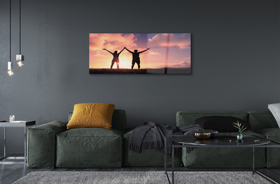 Pintura acrílica Pessoas do Ocidente