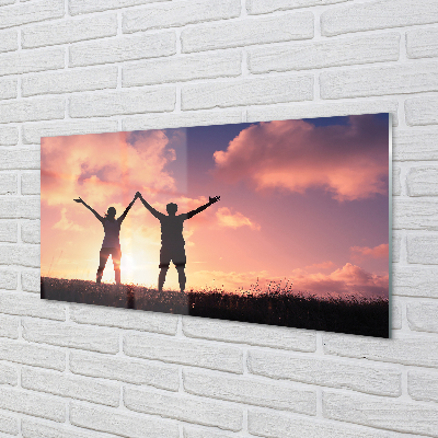 Pintura acrílica Pessoas do Ocidente