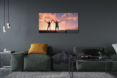 Pintura acrílica Pessoas do Ocidente