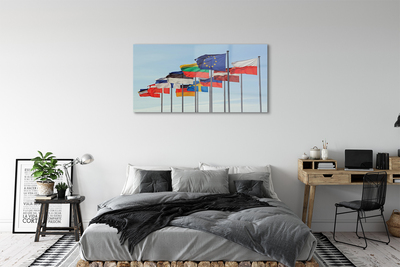 Quadro acrílico Muitas bandeiras