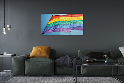 Pintura acrílica Bandeira colorida