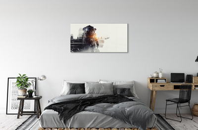 Quadro acrílico Figura da cidade