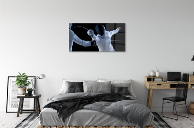 Quadro acrílico Pessoas com roupas brancas