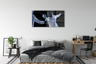 Quadro acrílico Pessoas com roupas brancas