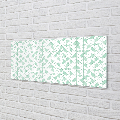 Quadro acrílico cubos 3D