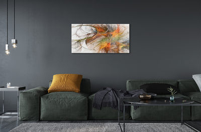 Pintura acrílica Fractais geométricos coloridos