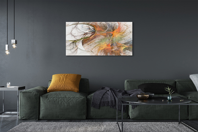 Pintura acrílica Fractais geométricos coloridos