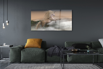 Pintura acrílica Unicórnio da Nuvem