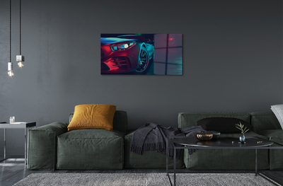 Pintura acrílica Luzes do carro