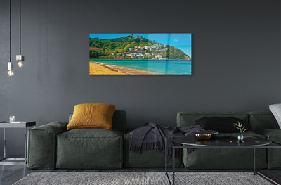 Quadro acrílico Espanha Praia Montanhas Cidade