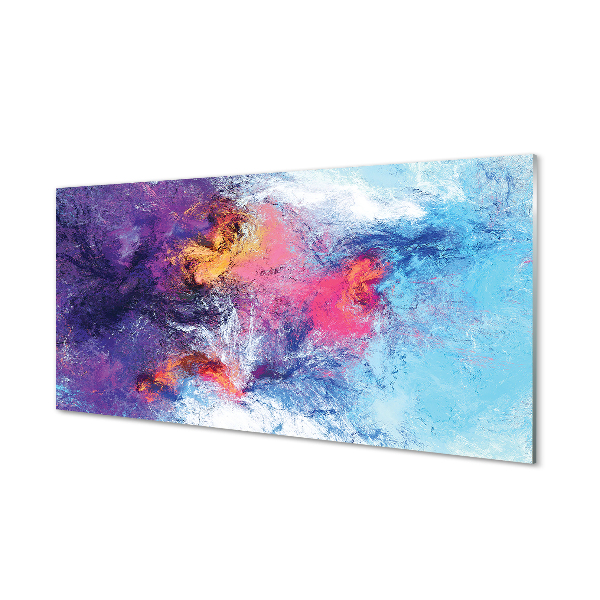 Pintura acrílica Imagem labiríntica colorida