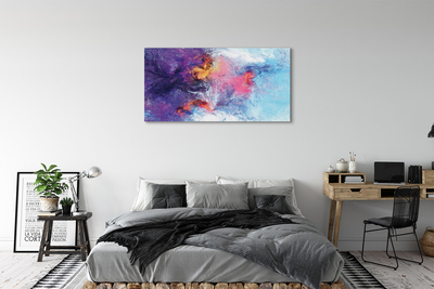 Pintura acrílica Imagem labiríntica colorida