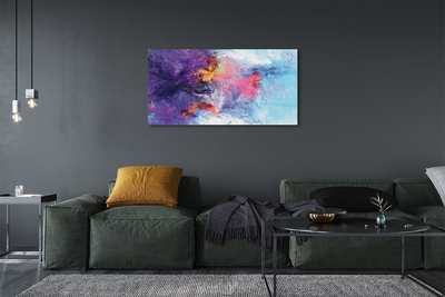 Pintura acrílica Imagem labiríntica colorida