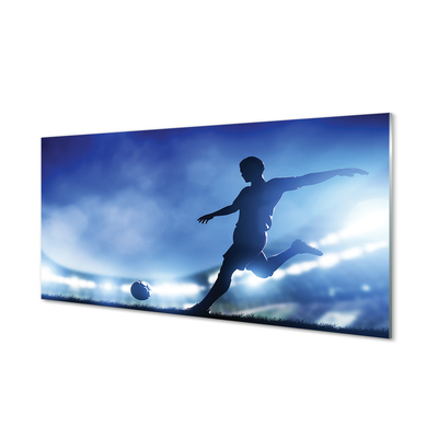 Quadro acrílico Homem das luzes azuis