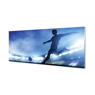 Quadro acrílico Homem das luzes azuis