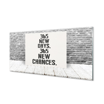 Pintura acrílica Inscrição em tijolo