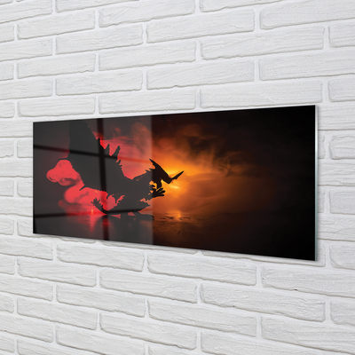 Pintura acrílica Dragão da Nuvem Negra