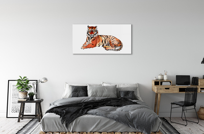 Quadro acrílico Tigre Pintado