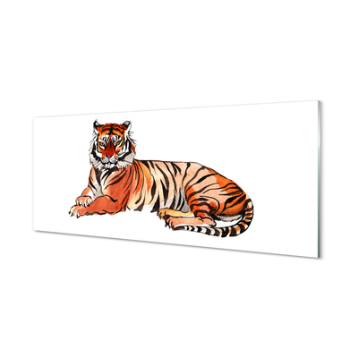 Quadro acrílico Tigre Pintado