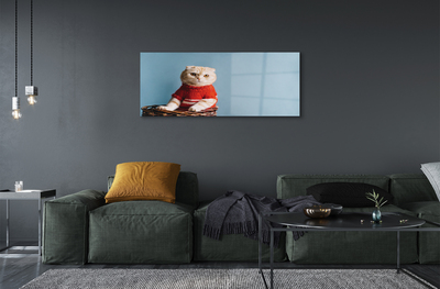 Quadro acrílico Gato sentado