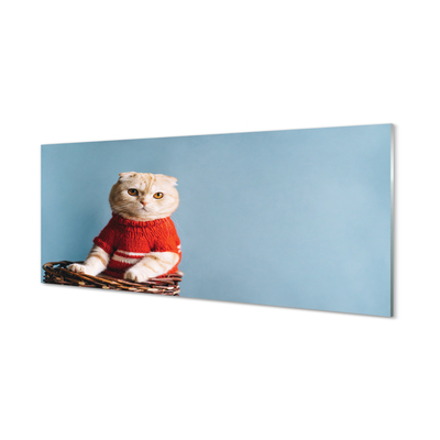 Quadro acrílico Gato sentado