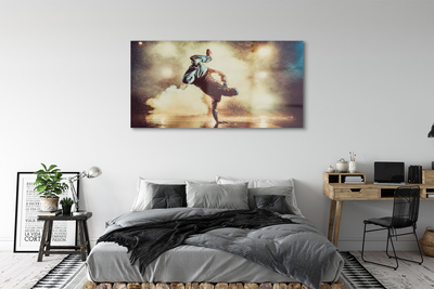 Pintura acrílica Homem fuma dança