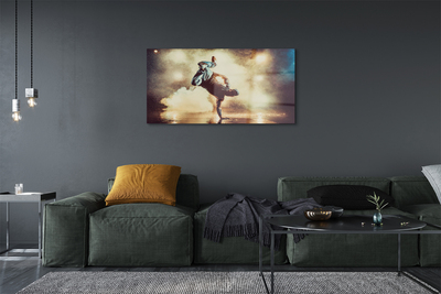 Pintura acrílica Homem fuma dança