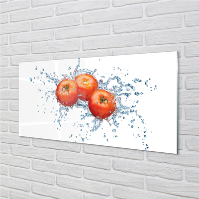Pintura acrílica Tomates na água