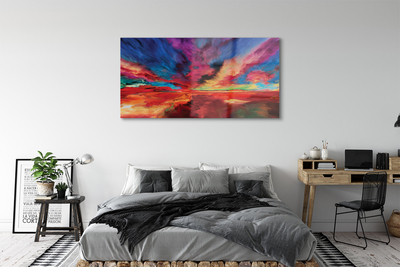 Quadro acrílico Fractais coloridos