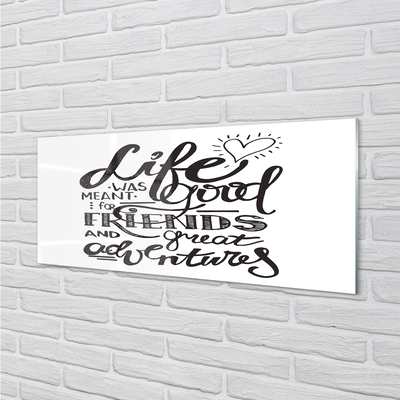 Quadro acrílico Letras motivacionais marrons