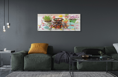 Pintura acrílica Bolo de flor de ovo