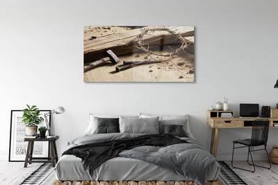 Quadro acrílico Martelo de espinhos cruzados