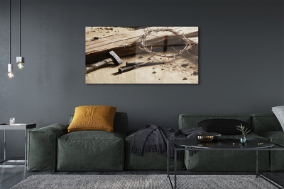 Quadro acrílico Martelo de espinhos cruzados
