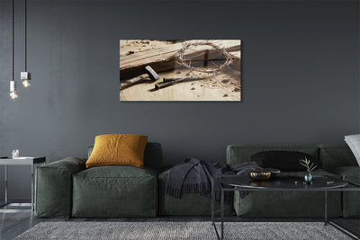 Quadro acrílico Martelo de espinhos cruzados