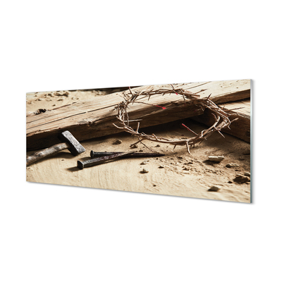 Quadro acrílico Martelo de espinhos cruzados