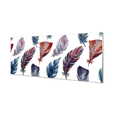 Pintura acrílica Penas coloridas