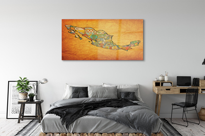 Quadro acrílico Mapa de cores