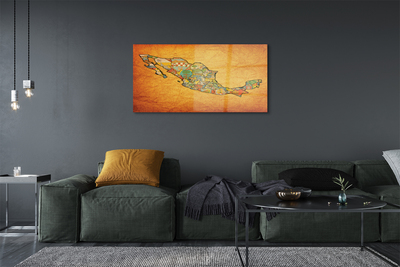 Quadro acrílico Mapa de cores