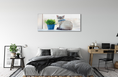 Pintura acrílica Gato sentado
