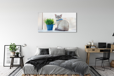 Pintura acrílica Gato sentado