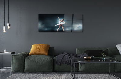 Pintura acrílica Vestido de balé branco feminino