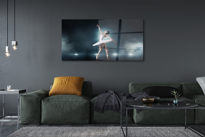 Pintura acrílica Vestido de balé branco feminino