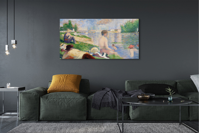 Quadro acrílico Estudo Final para as Banhistas de Asnières - Georges Seurat