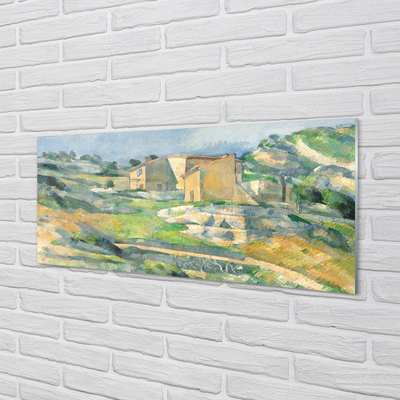 Quadro acrílico Casas na Provença - Paul Cézanne